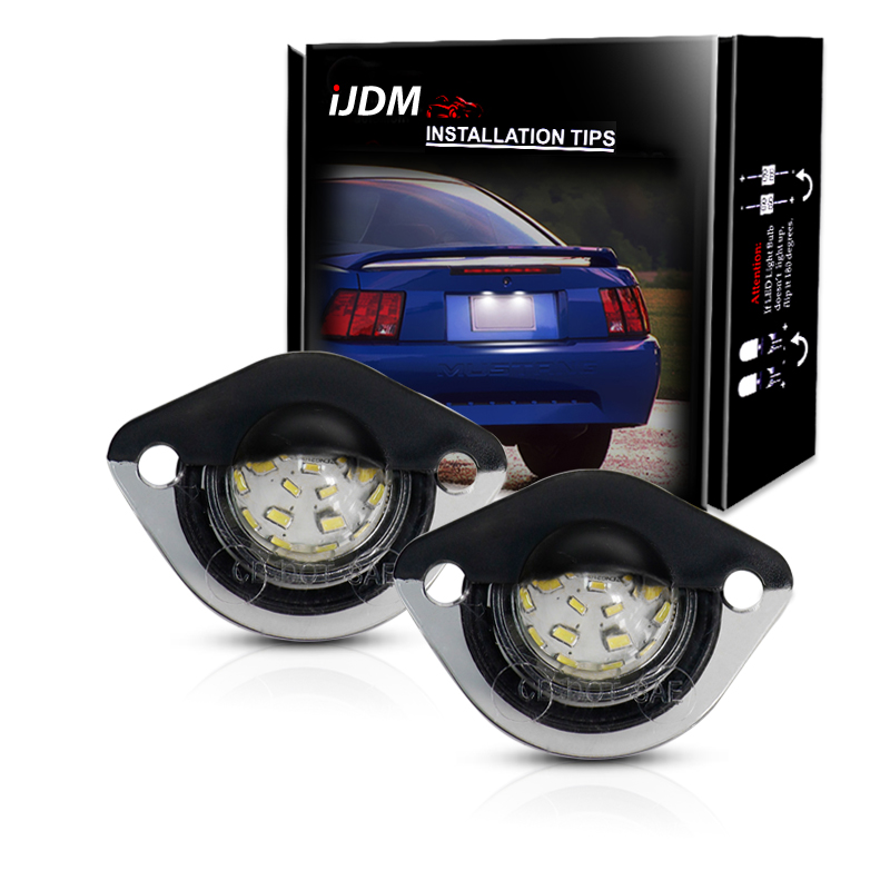 Model Kit Mustang - 2 Stücke Weiße LED Kennzeichenbeleuchtung Kennzeichenleuchte