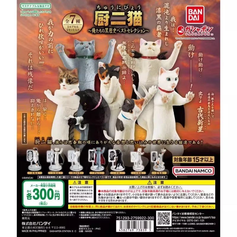 Model Kitchen Set Pvc - BANDAI Original Gashapon Niedliche Kawaii Küchenkatze