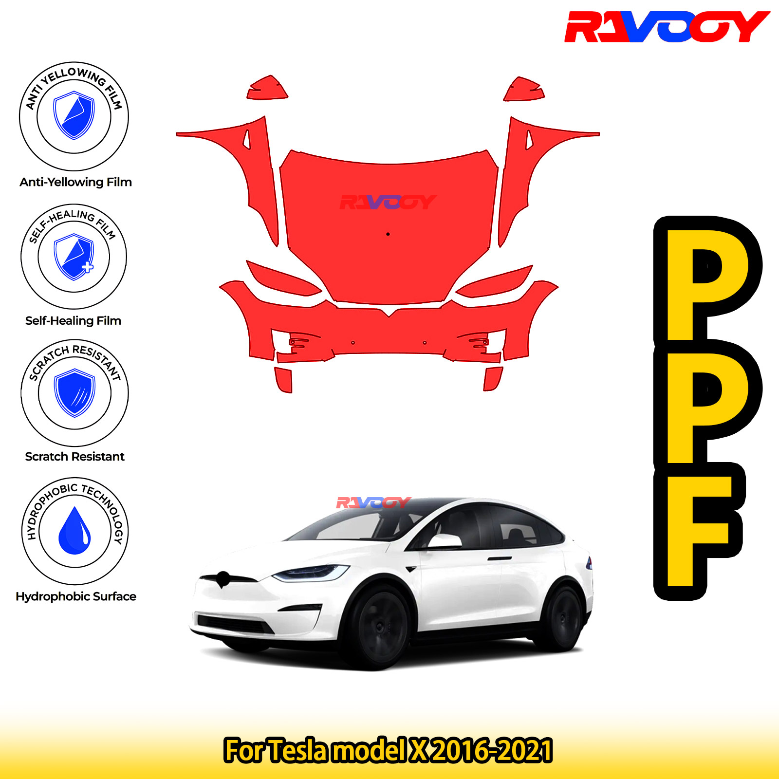 Paint Model Kit - Für Tesla Model X 2016–2021, glänzend,
