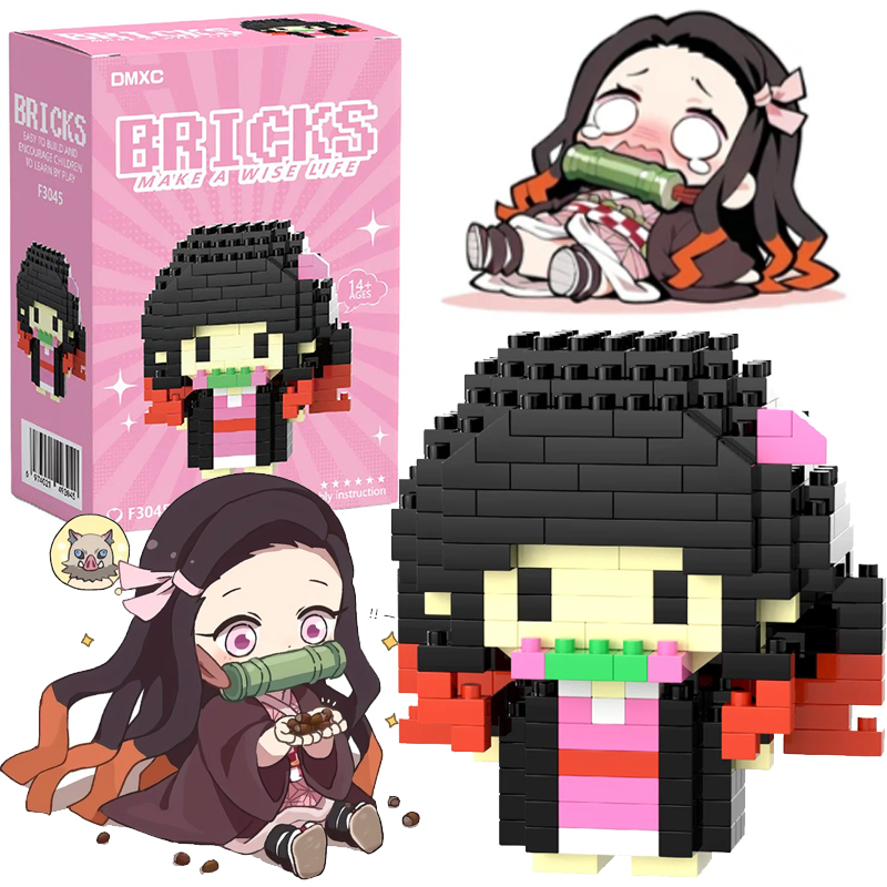 Model Kit Kaiju No 8 - Demon Slayer Block Micro-Bausatz Kamado Tanjirou