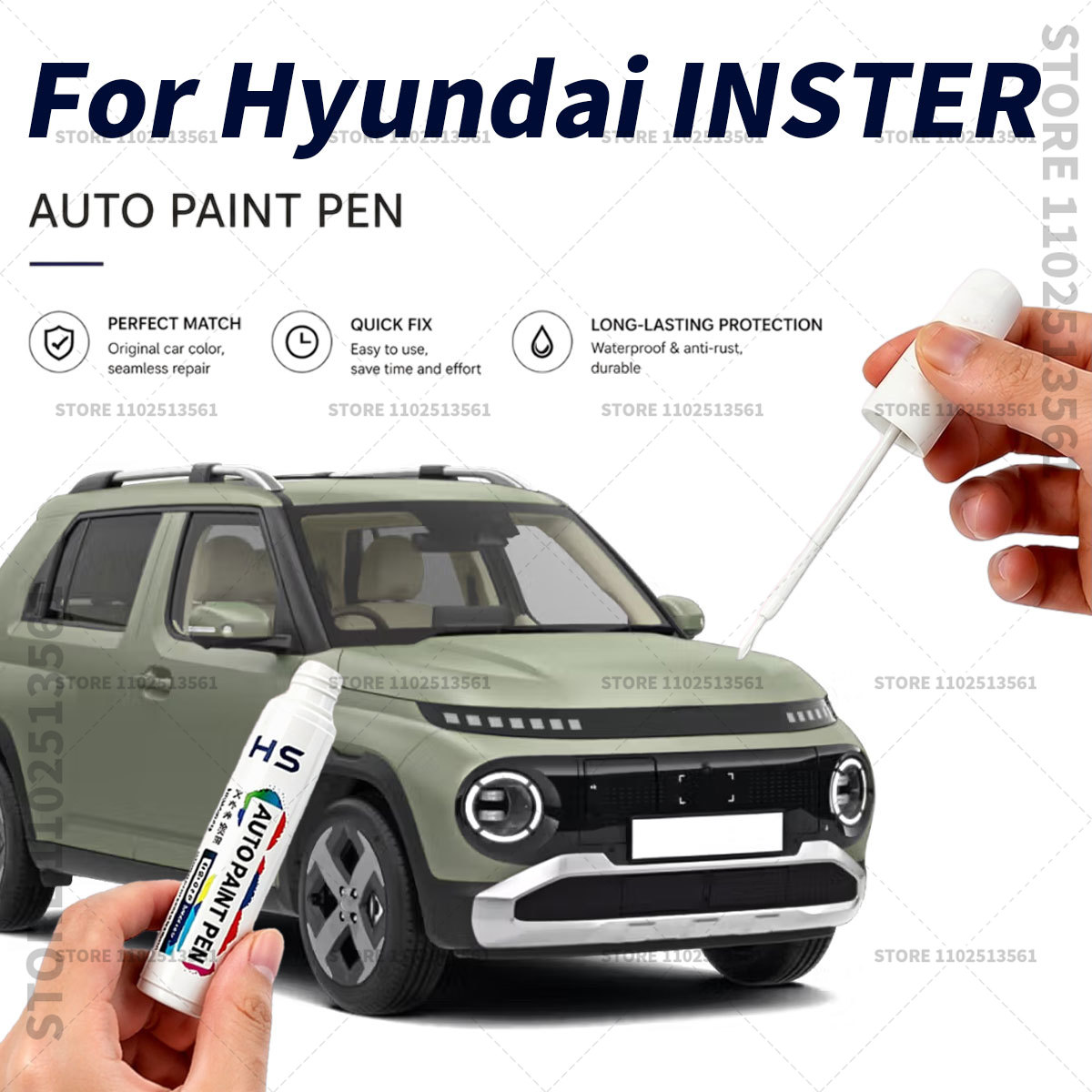 Paint Model Kit - Touch-Up-Lackstift zur schnellen Reparatur von Autokratzern