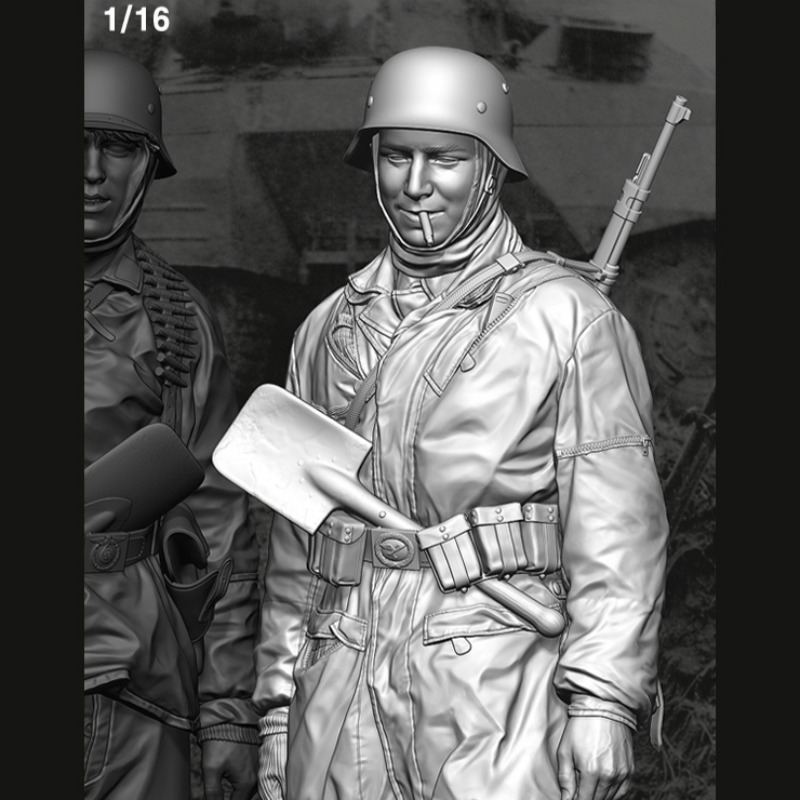 Model Kit Wargreymon - Maßstab 1:16, Druckguss-Harzmodellfigur, Bausatz, Fallschirmjäger, Geschichte,