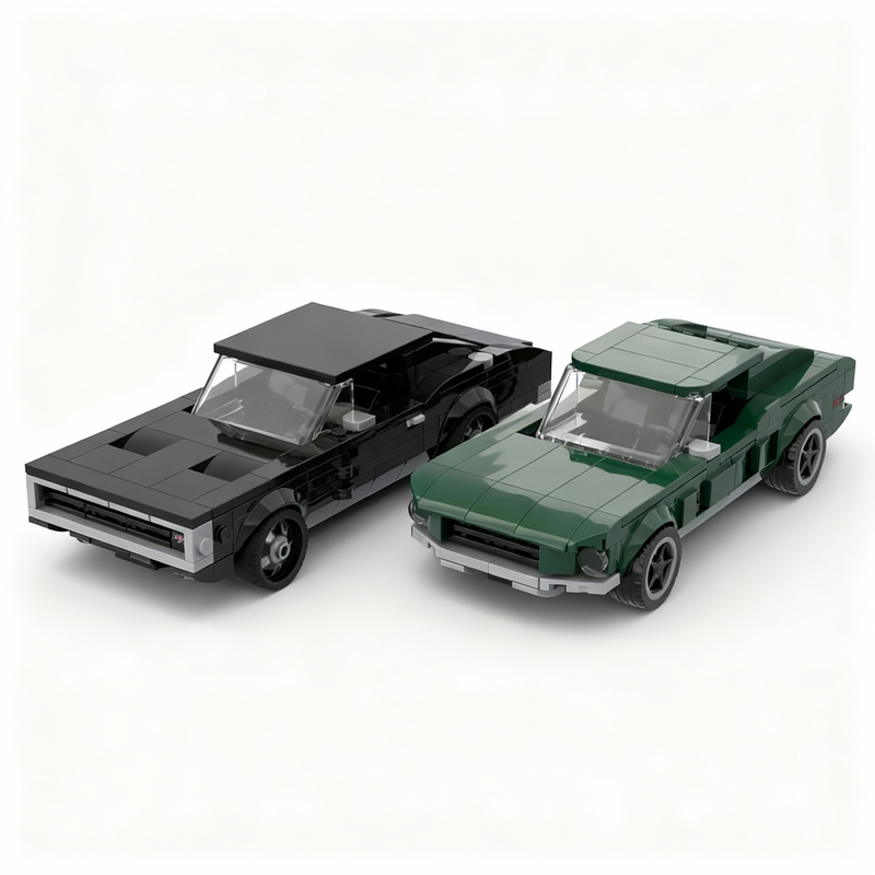 Model Kit Mustang - 583-teiliges MOC City Champions Superauto Bullitt