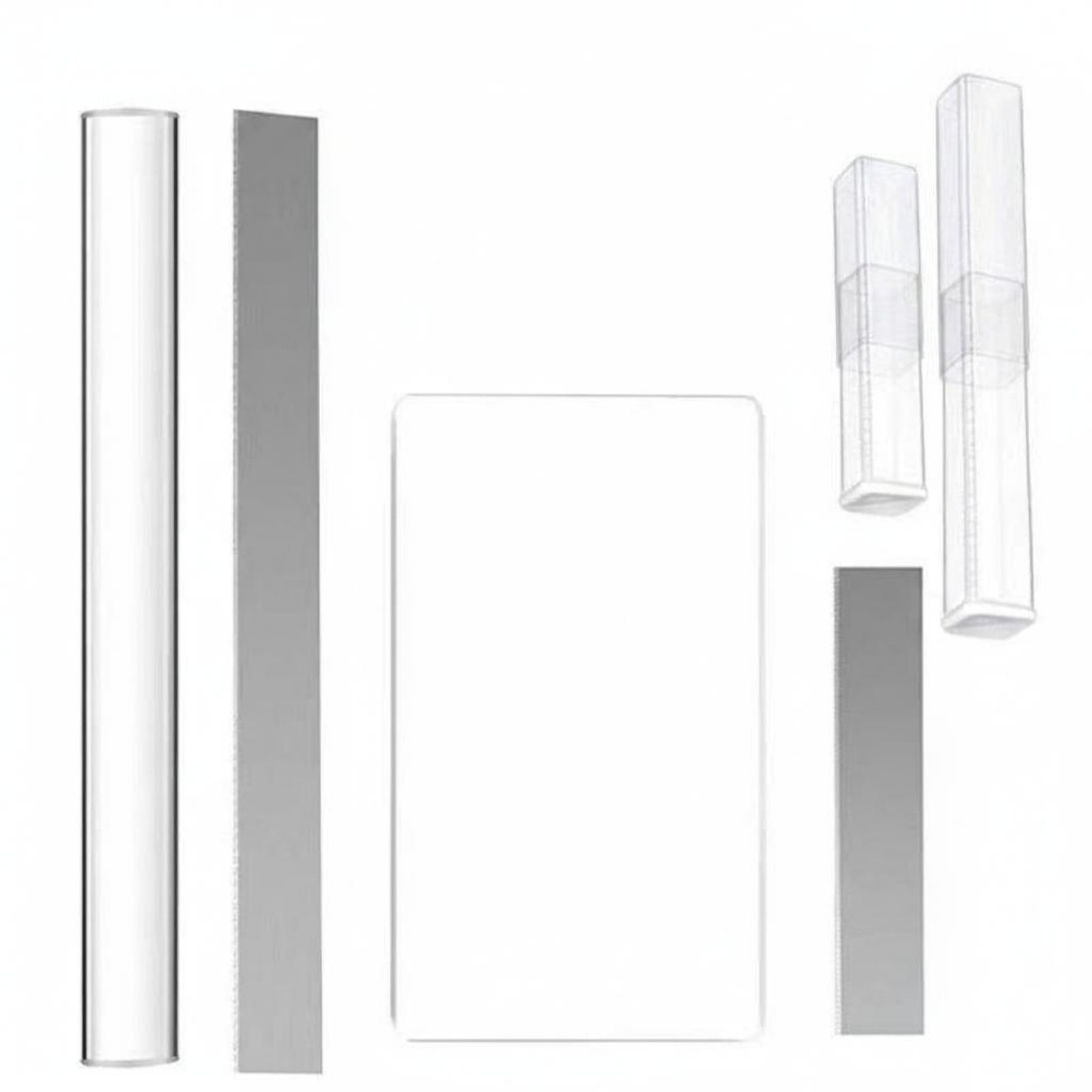 Model Kit Tool - 6-teiliges Acryl-Ton-Zylinder- und Brett-Set DIY Bastelset