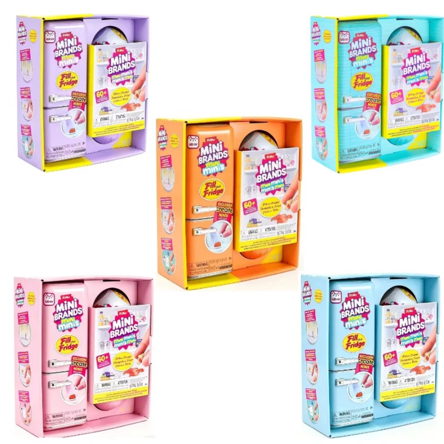 Model Kitchen Set Pvc - ZURU 5 Surprise Mini-Kühlschrank-Ball-Serie Blindbox-Spielzeugkollektion –