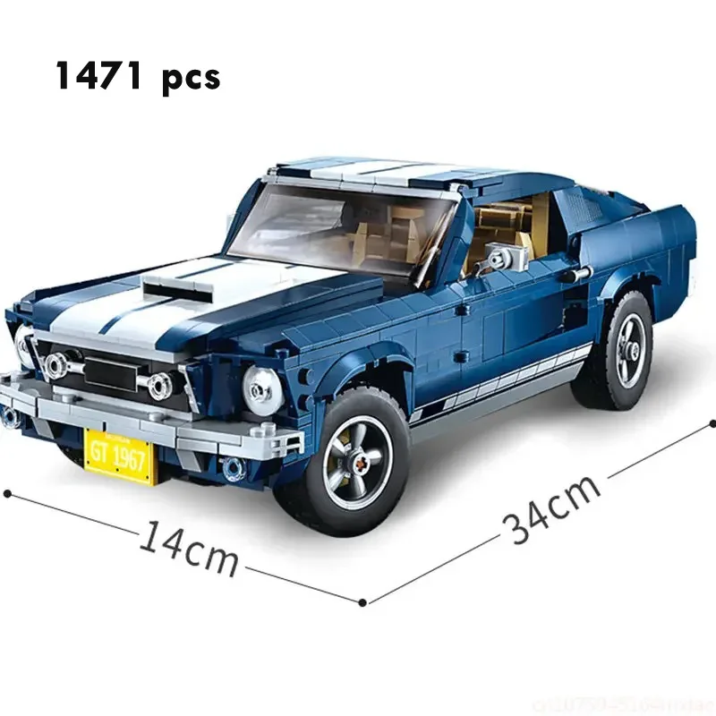 MOC 1471-teiliger Mustang Spor – Model Kit Mustang Bewertung und Preis