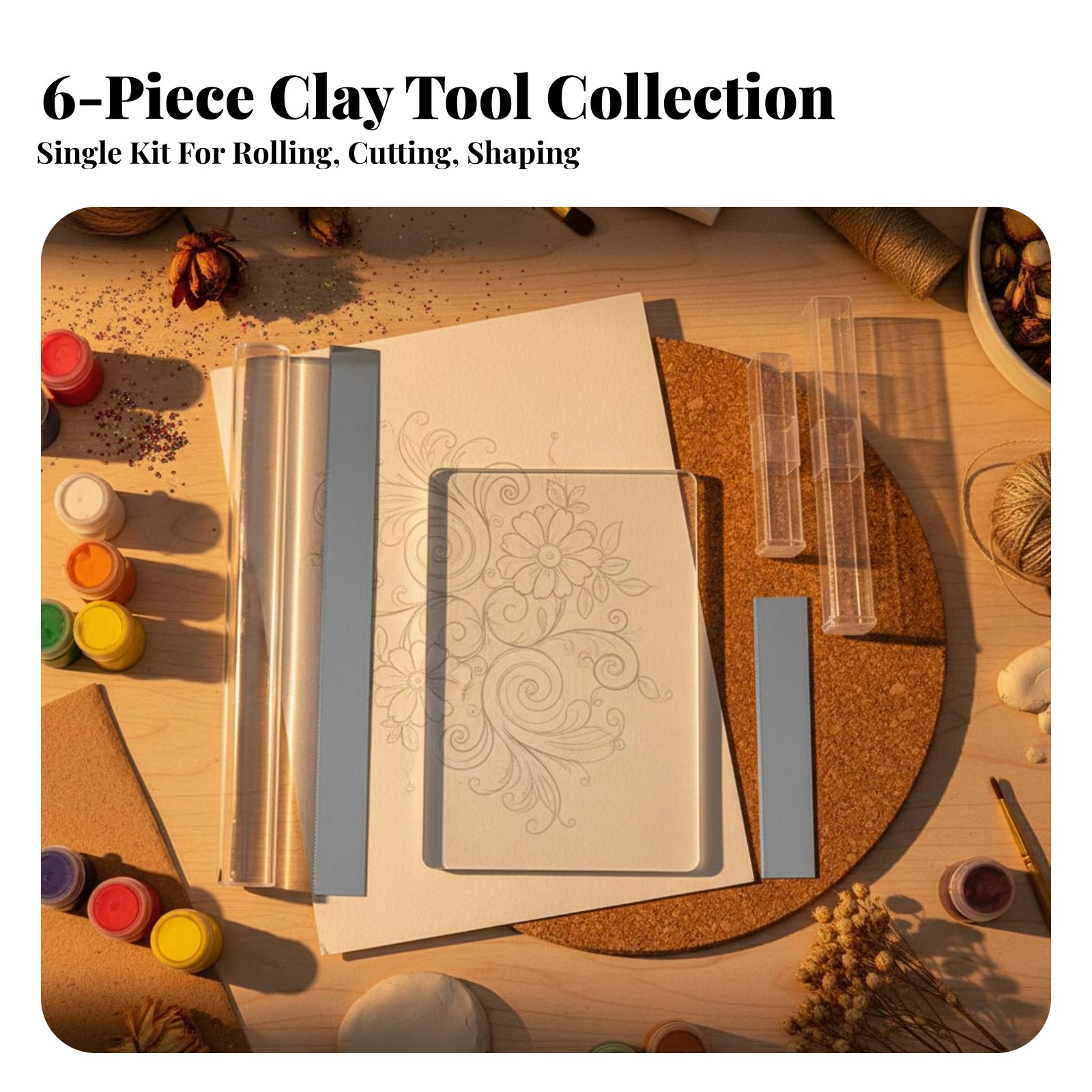 6-teiliges Acryl-Ton-Zylinder- – Model Kit Tool Bewertung und Preis